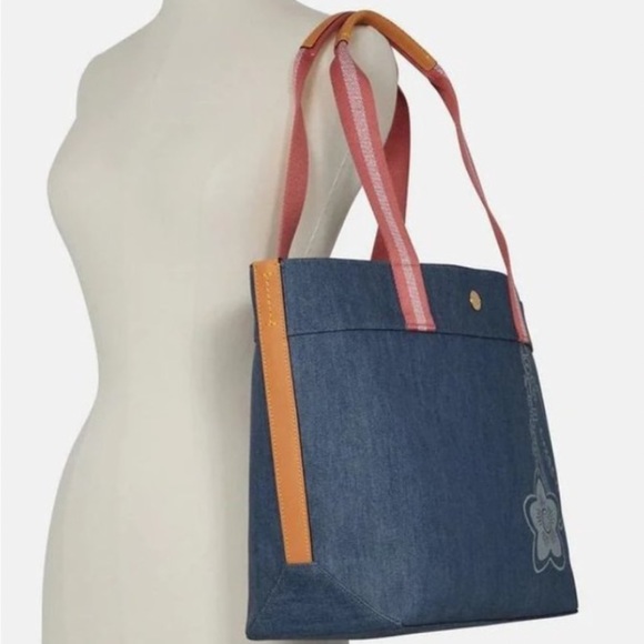 NWT AUTHENTIC COACH DENIM TOTE - Picture 8 of 9